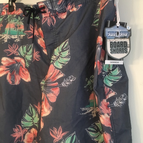 Big and Tall Tropical Swim Trunks -  2XB - Picture 2 of 8